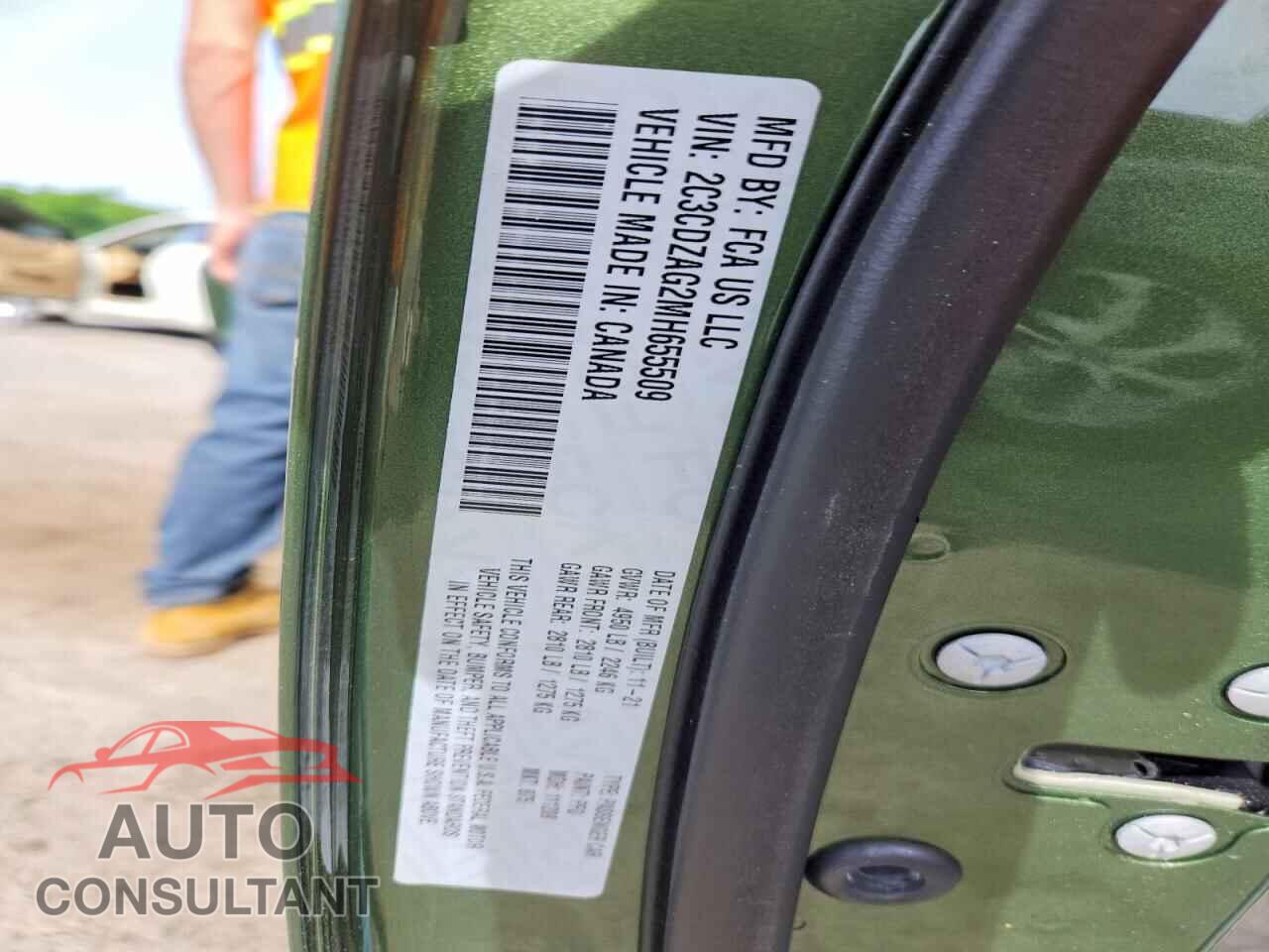 DODGE CHALLENGER 2021 - 2C3CDZAG2MH655509