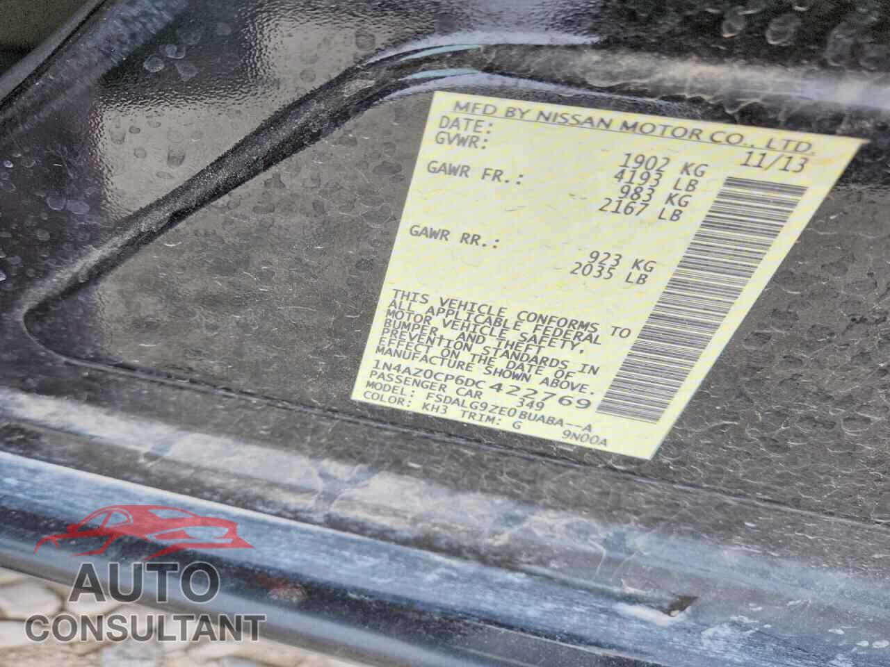 NISSAN LEAF 2013 - 1N4AZ0CP6DC422769