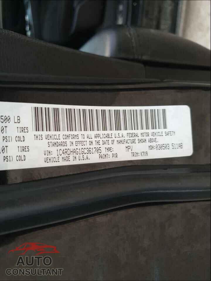 DODGE DURANGO 2016 - 1C4RDHAG1GC361705