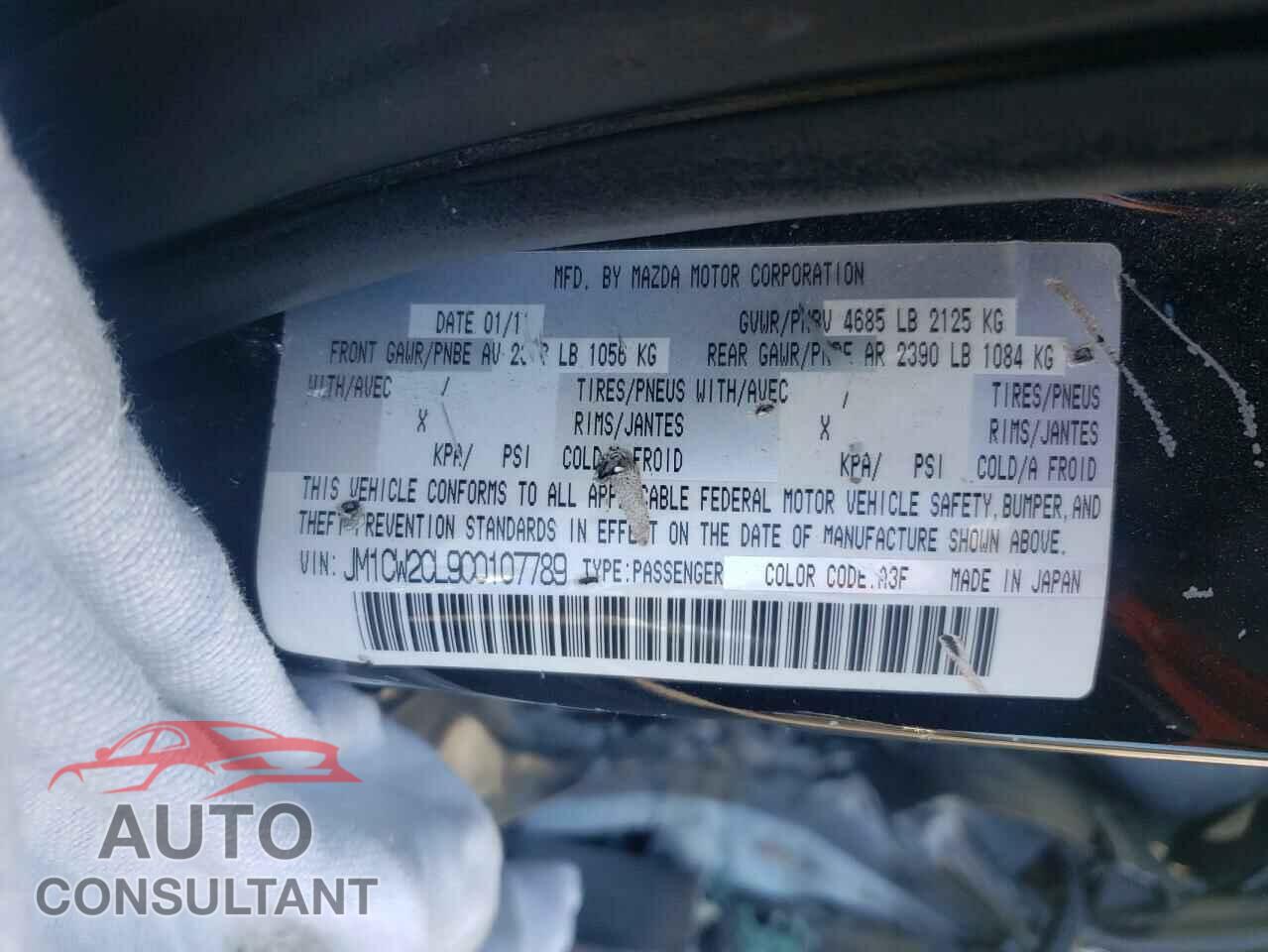 MAZDA 5 2012 - JM1CW2CL9C0107789