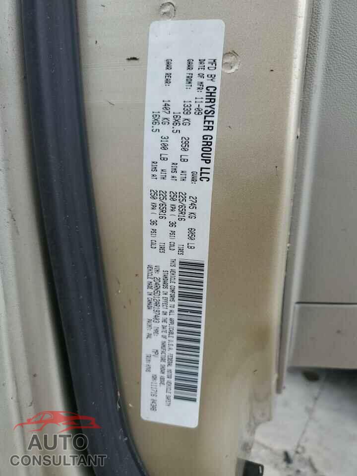DODGE CARAVAN 2010 - 2D4RN5D12AR197403
