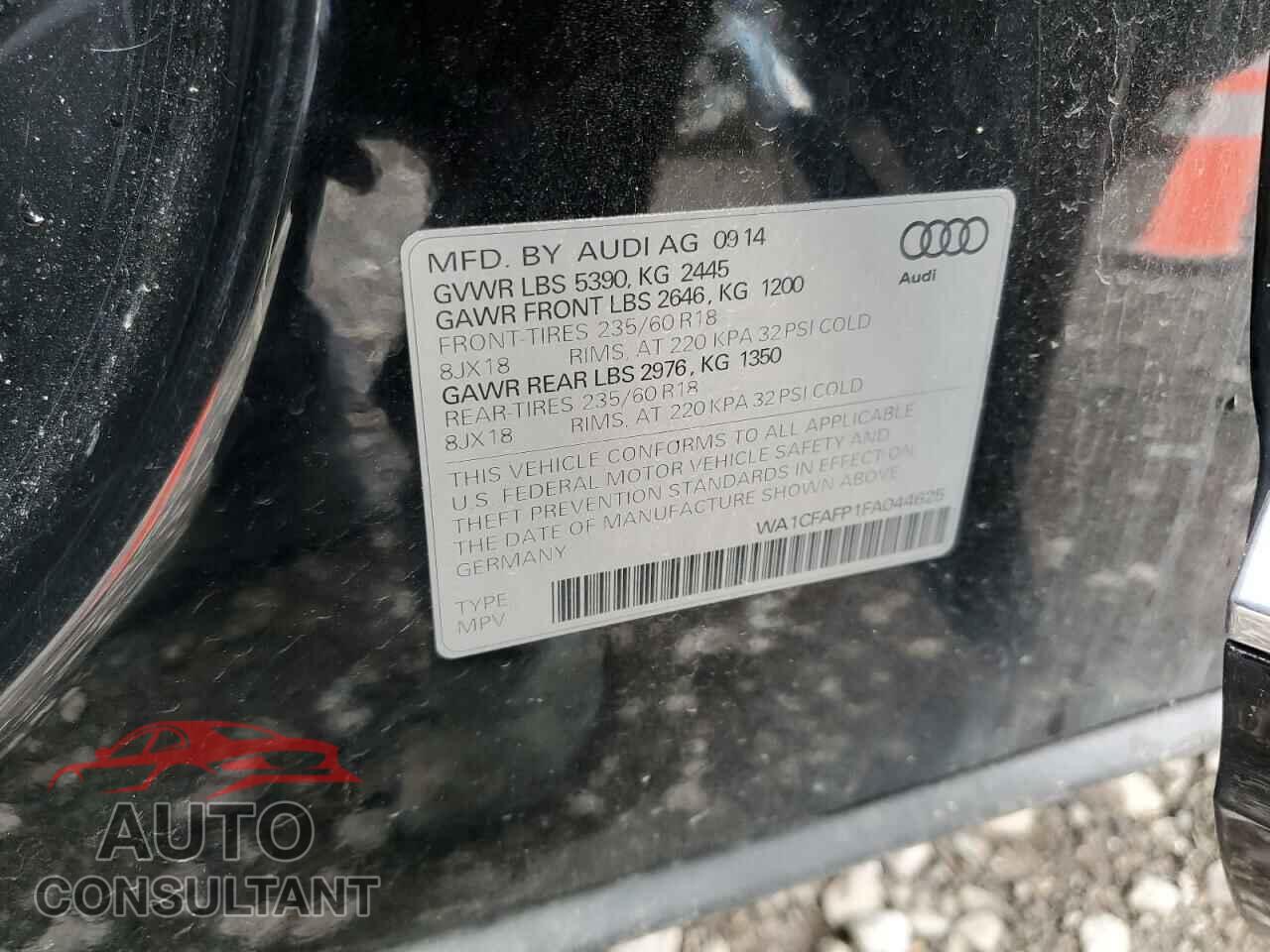 AUDI Q5 2015 - WA1CFAFP1FA044625