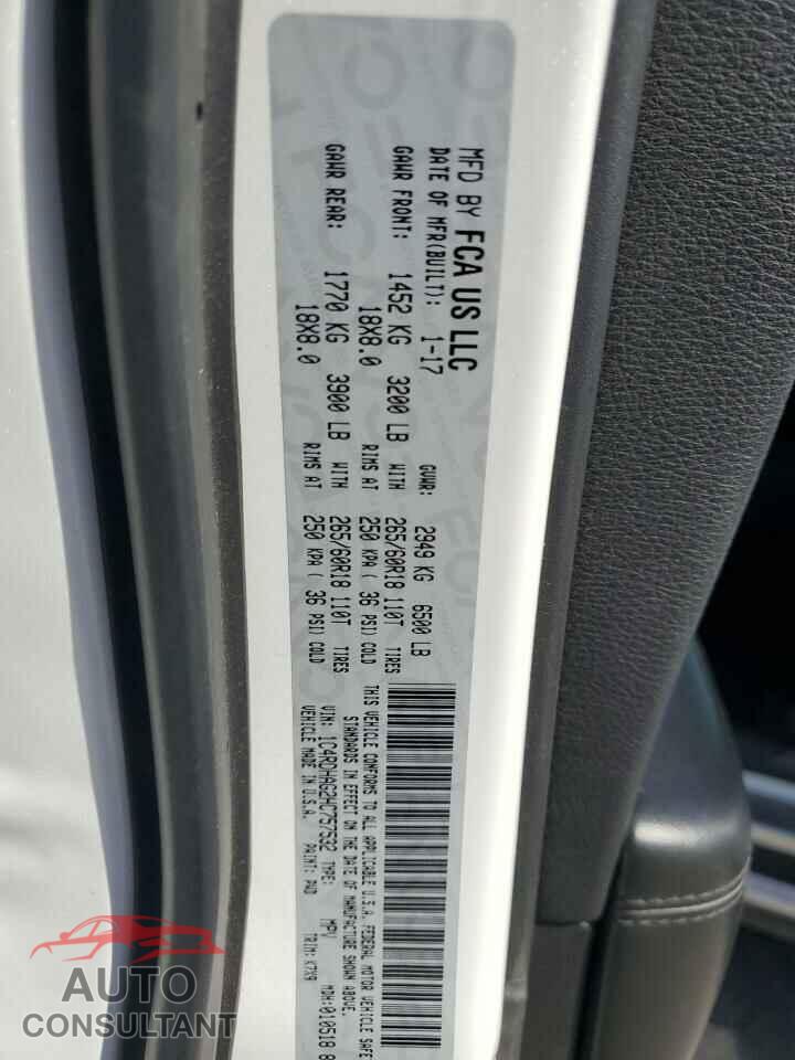 DODGE DURANGO 2017 - 1C4RDHAG2HC757532