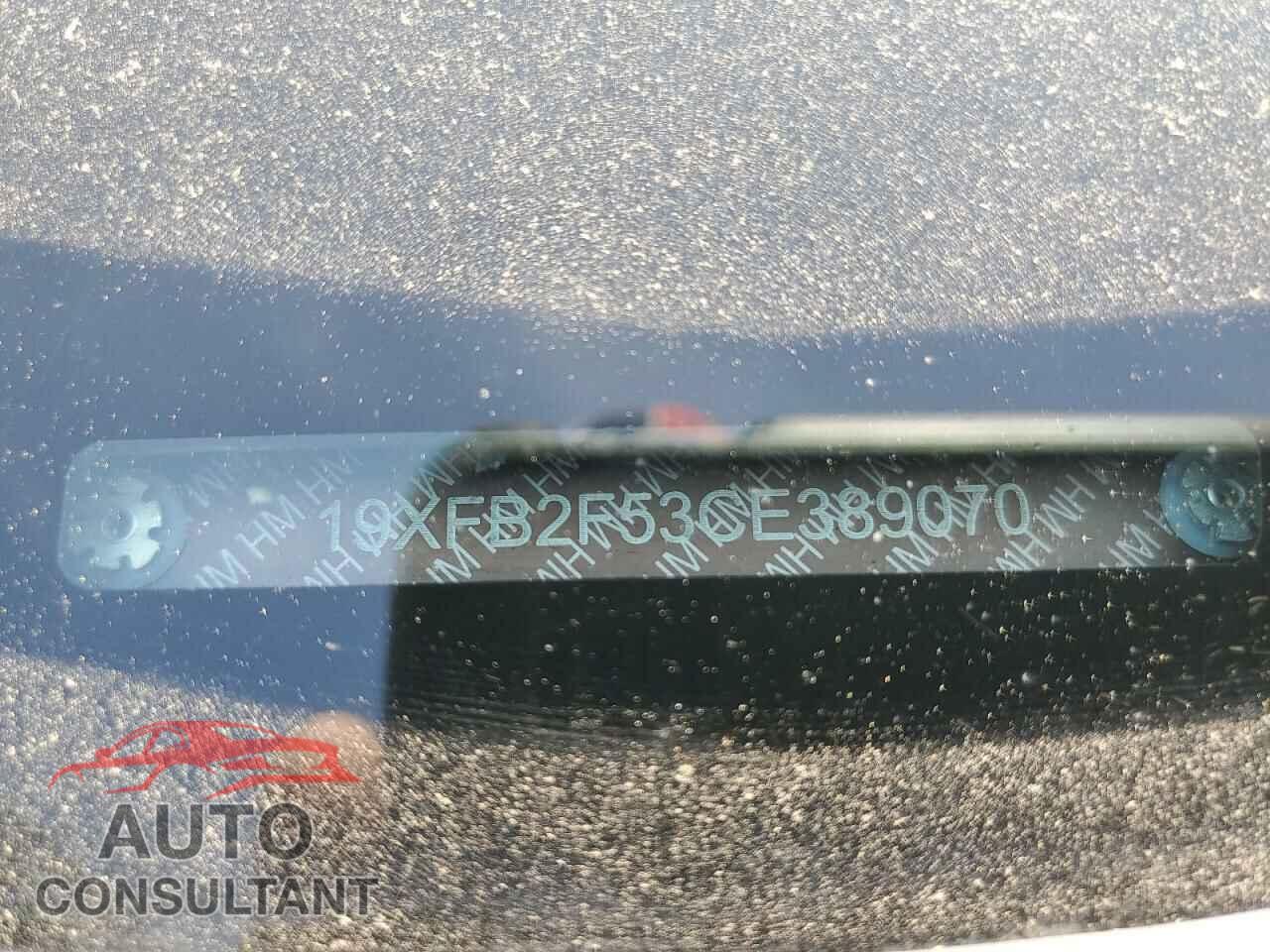 HONDA CIVIC 2012 - 19XFB2F53CE389070