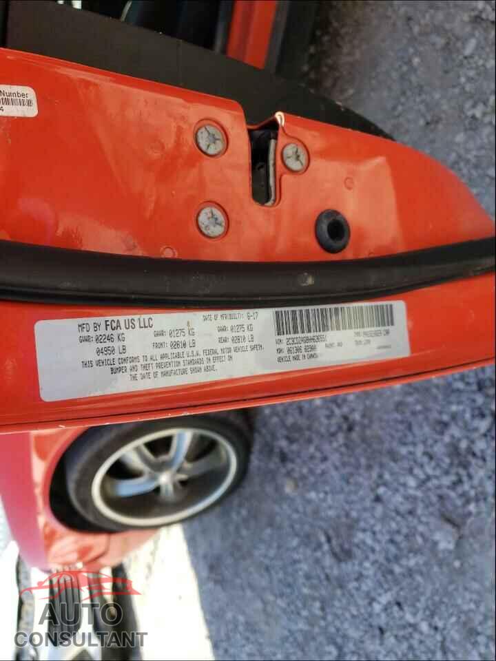 DODGE CHALLENGER 2017 - 2C3CDZAG8HH636551