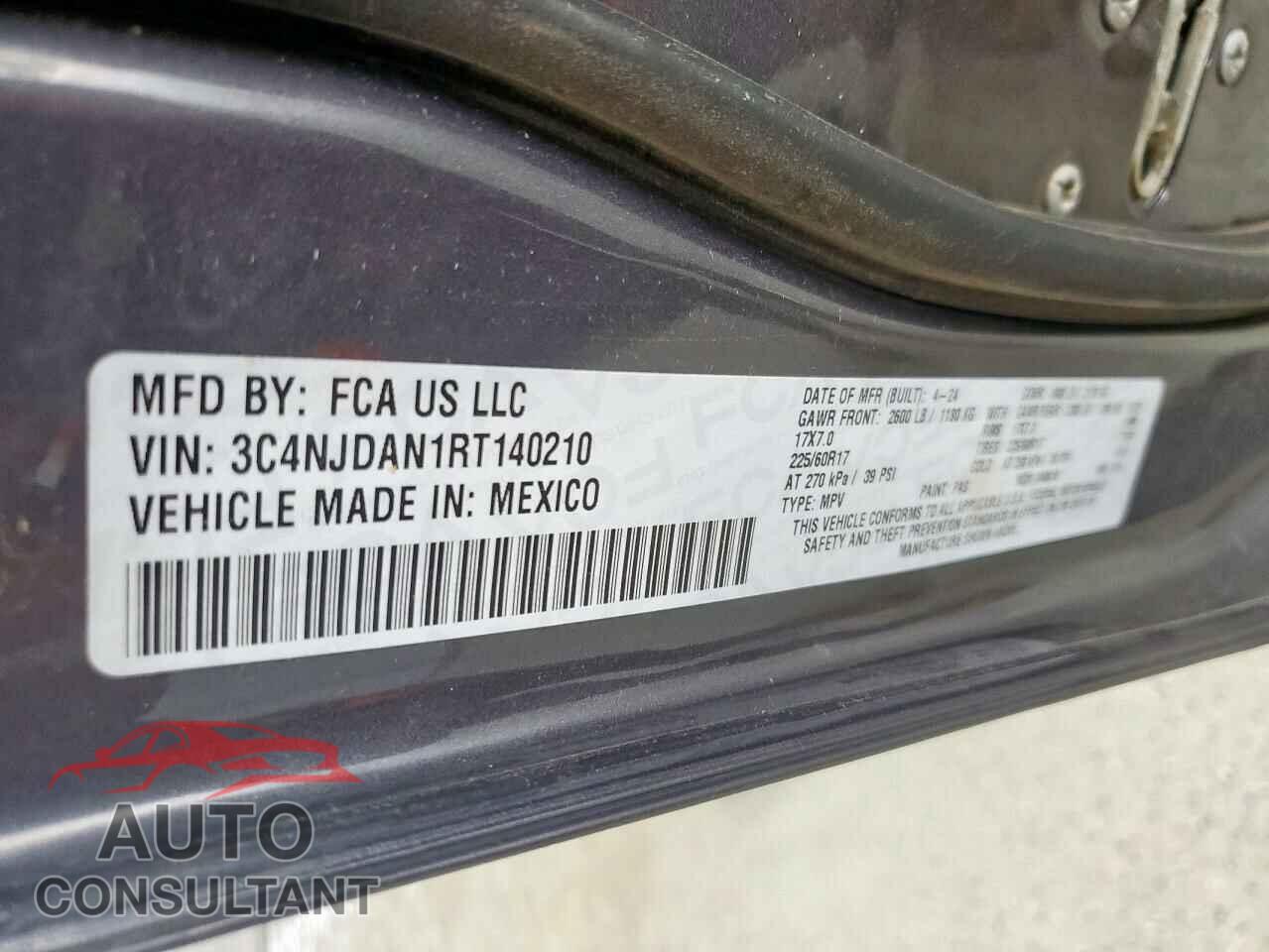JEEP COMPASS 2024 - 3C4NJDAN1RT140210