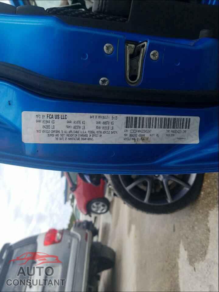 DODGE DART 2016 - 1C3CDFAAXGD505207