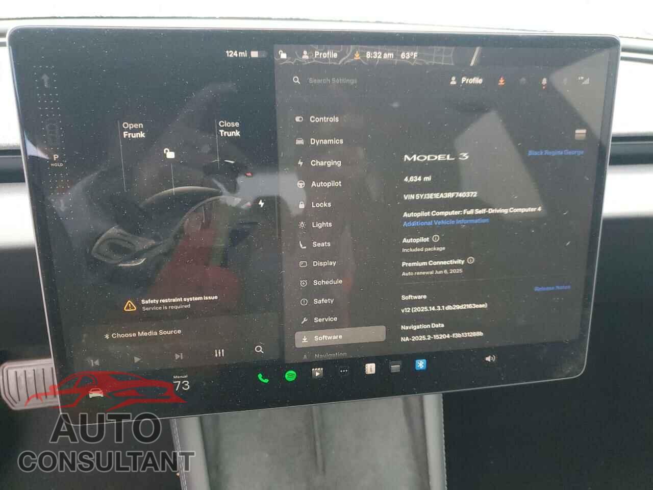 TESLA MODEL 3 2024 - 5YJ3E1EA3RF740372