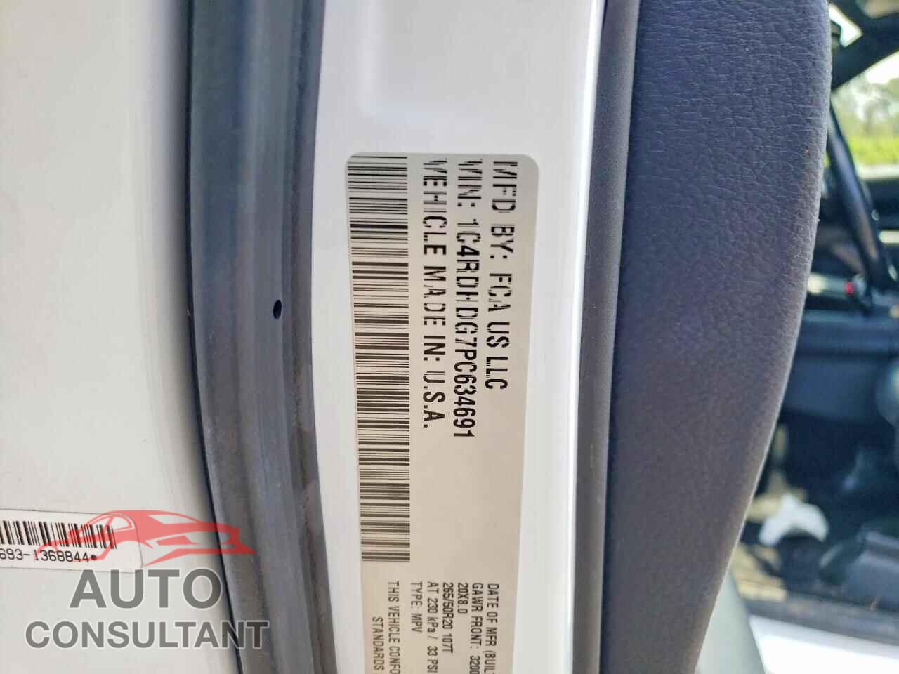 DODGE DURANGO 2023 - 1C4RDHDG7PC634691