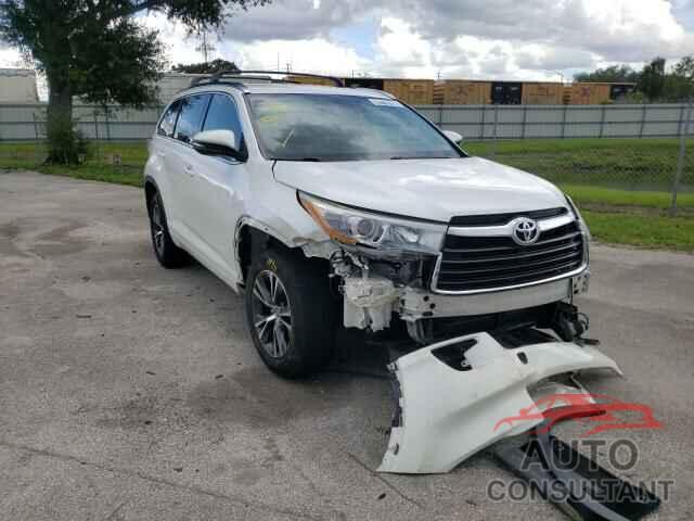 TOYOTA HIGHLANDER 2016 - 5TDKKRFH1GS130994