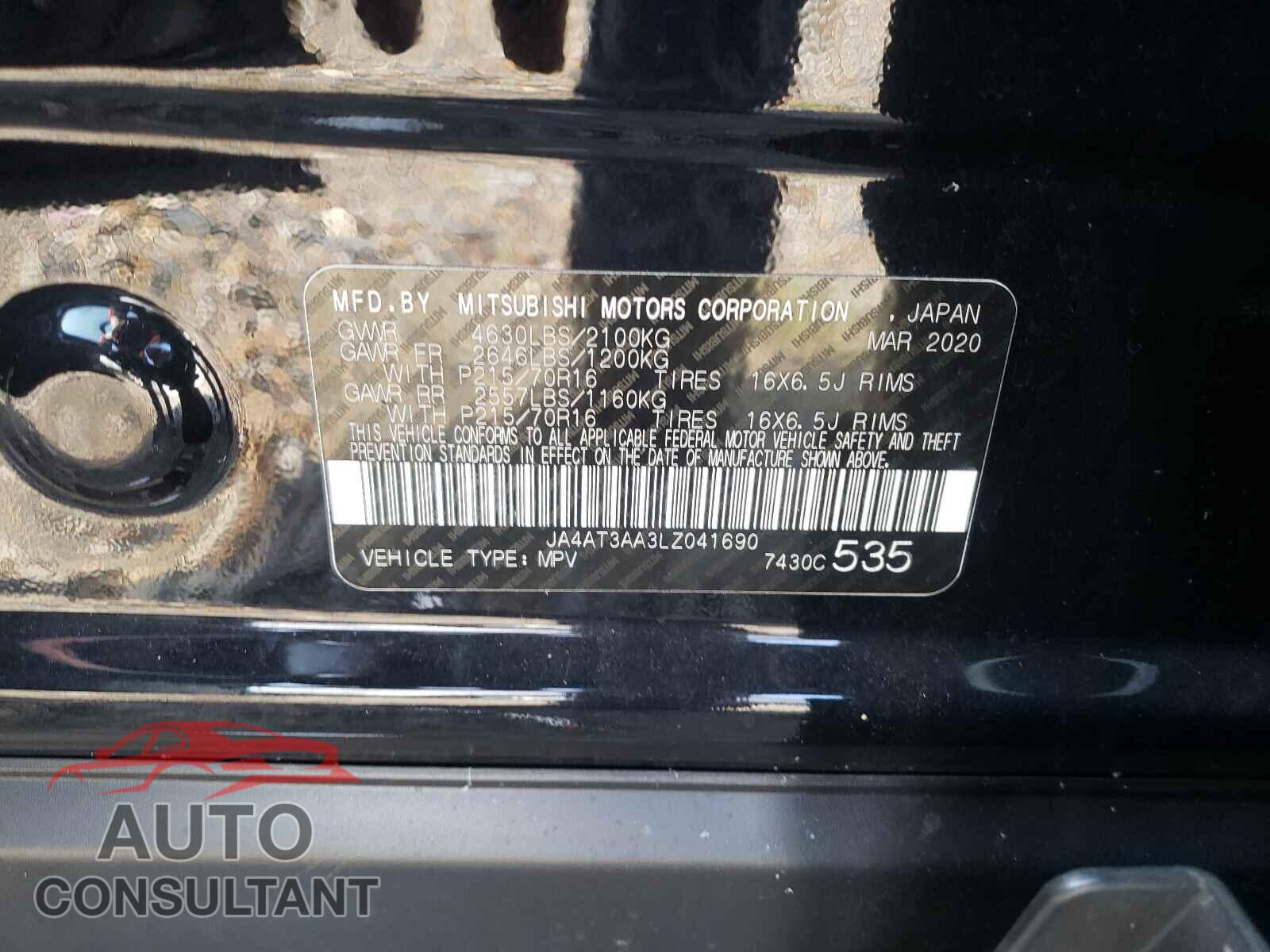 MITSUBISHI ECLIPSE 2020 - JA4AT3AA3LZ041690