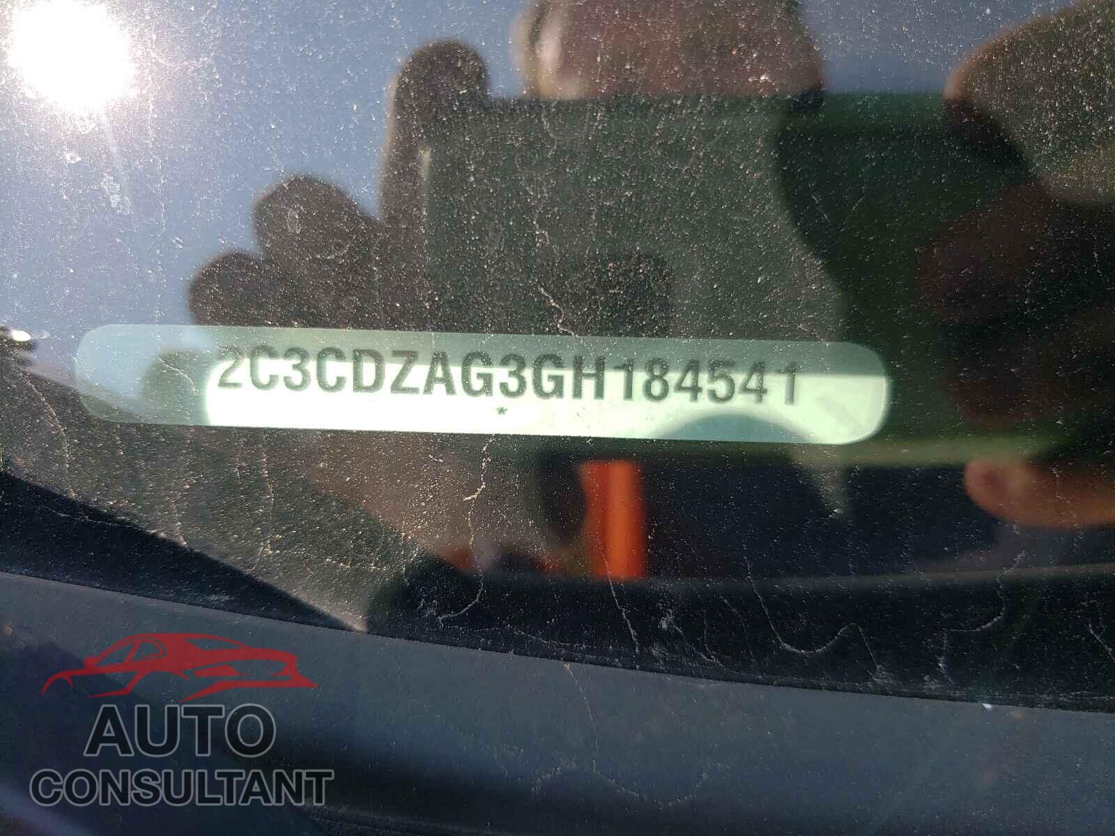 DODGE CHALLENGER 2016 - 2C3CDZAG3GH184541