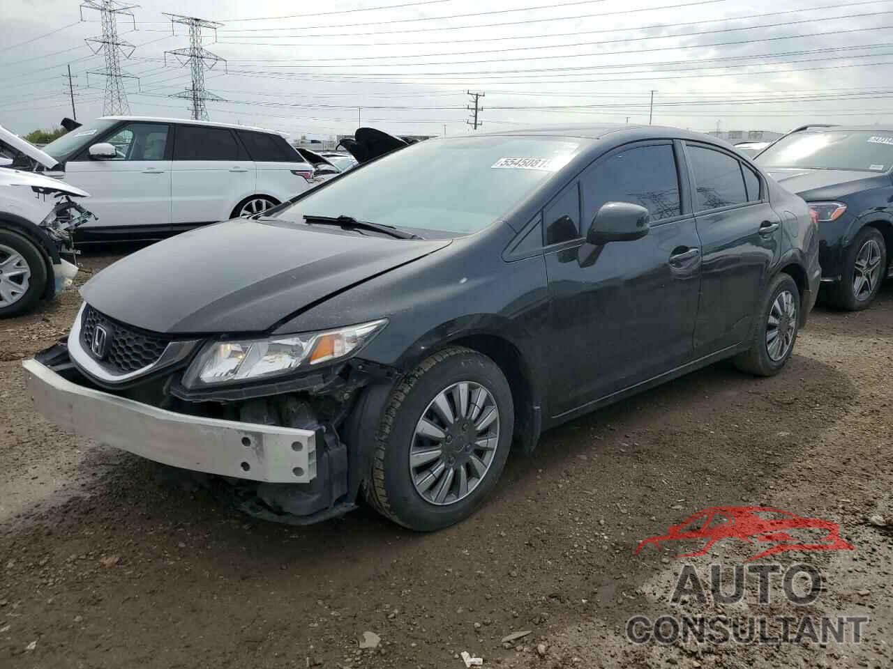 HONDA CIVIC 2013 - 2HGFB2F54DH599104