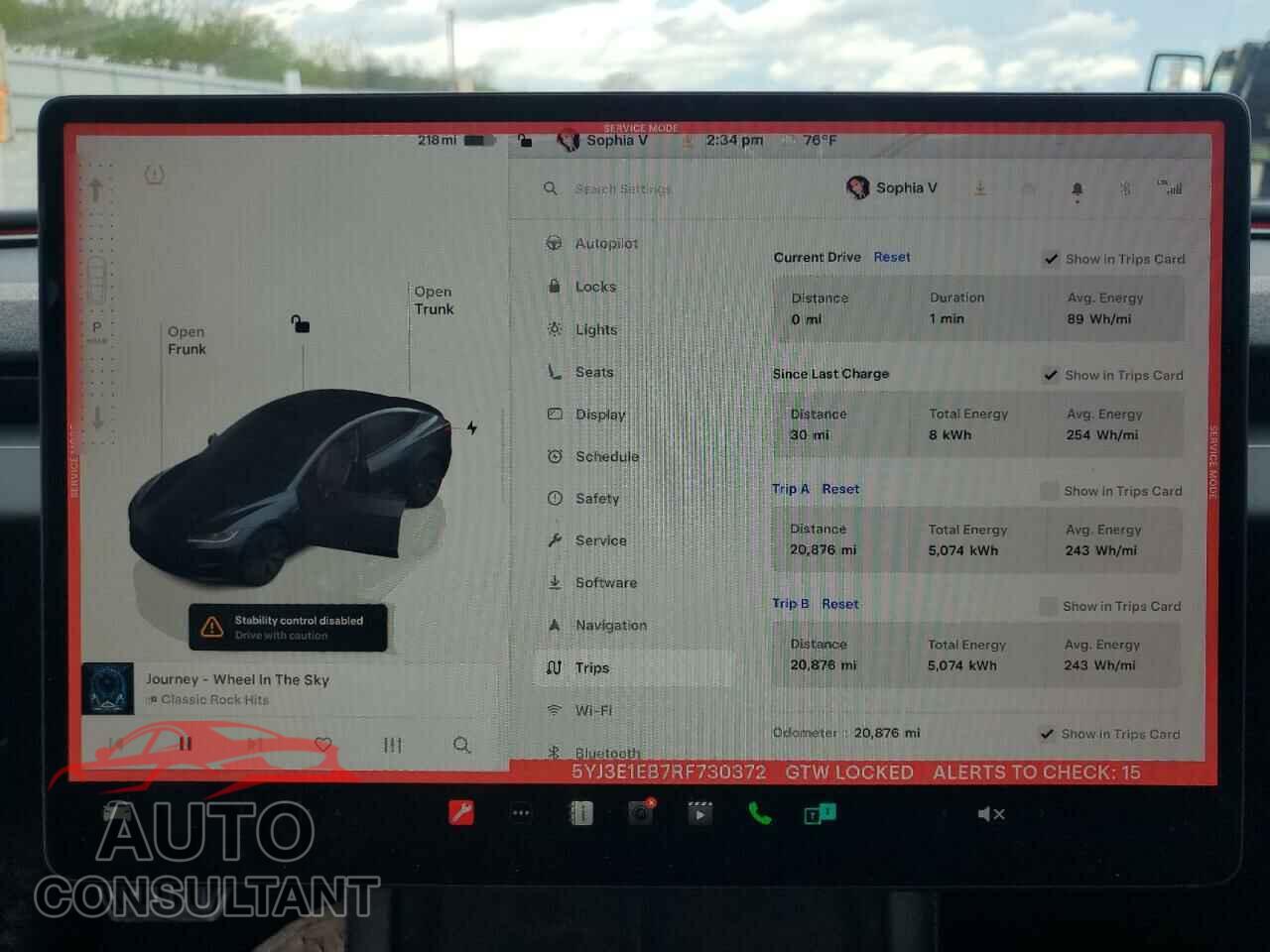 TESLA MODEL 3 2024 - 5YJ3E1EB7RF730372