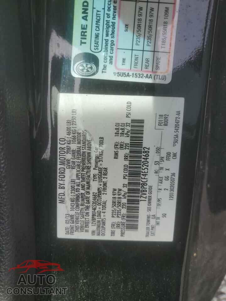 FORD MUSTANG 2014 - 1ZVBP8CF4E5204682