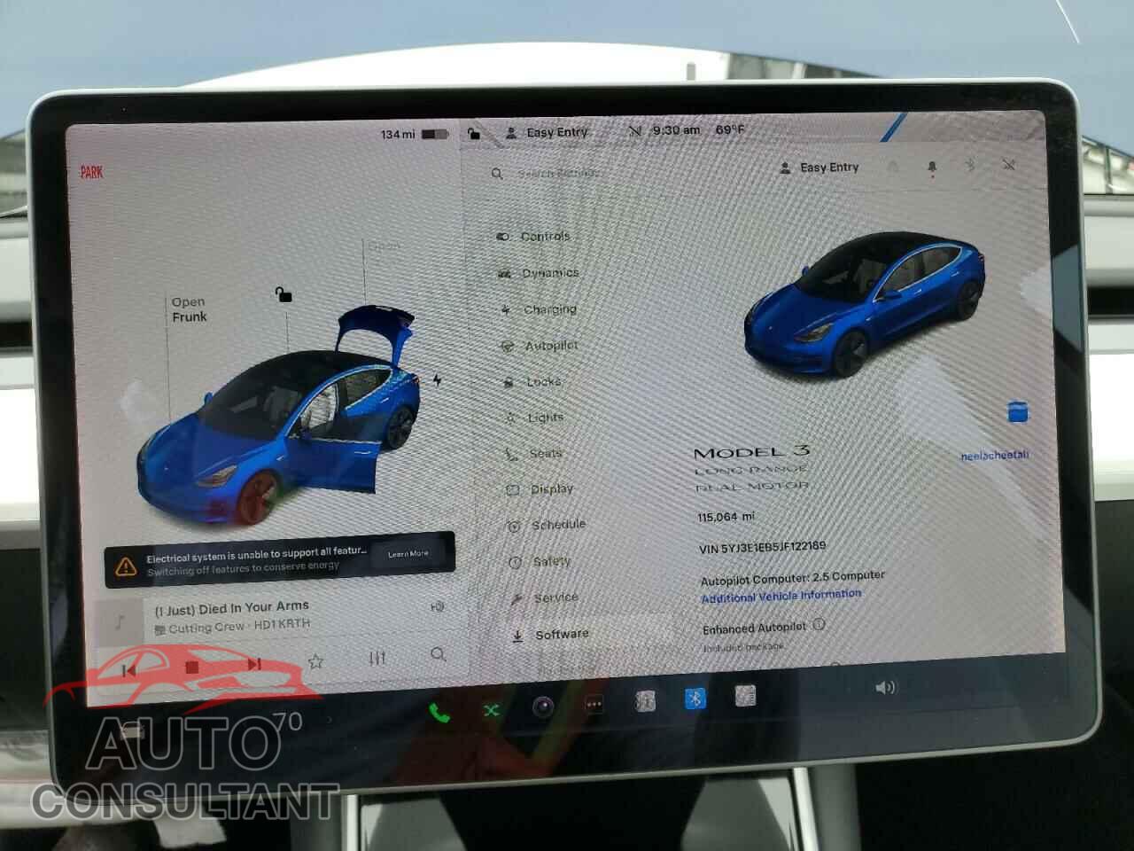 TESLA MODEL 3 2018 - 5YJ3E1EB5JF122189