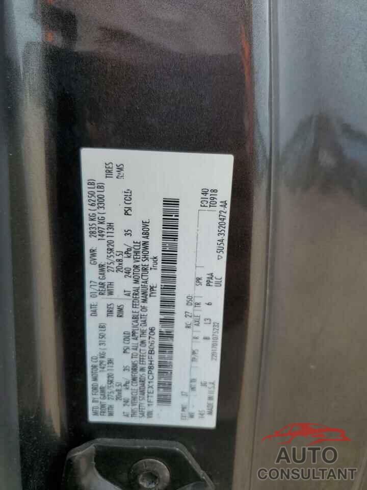 FORD F-150 2017 - 1FTEX1CP8HFB06706