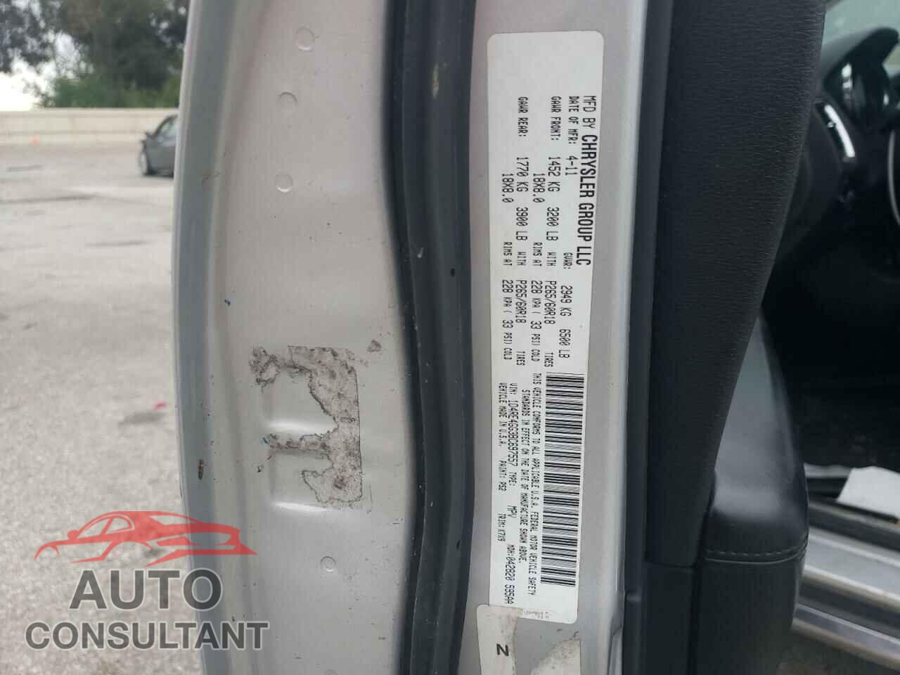 DODGE DURANGO 2011 - 1D4RE4GG3BC697557