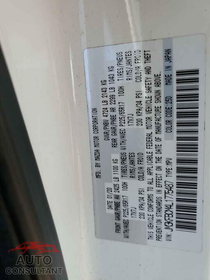MAZDA CX-5 2020 - JM3KFBCM4L1775487