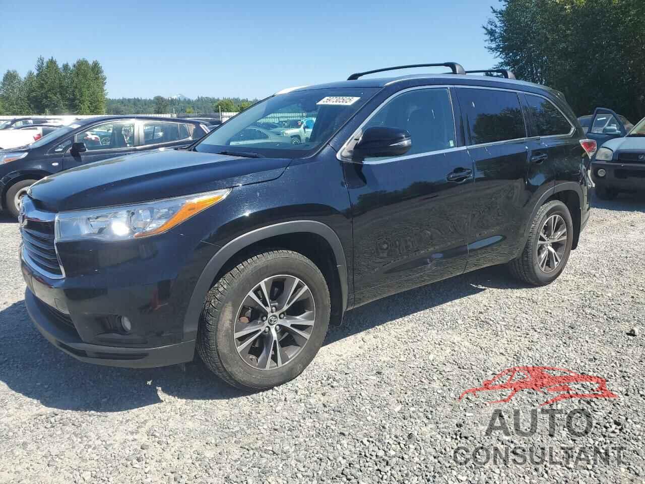 TOYOTA HIGHLANDER 2016 - 5TDJKRFH8GS292634