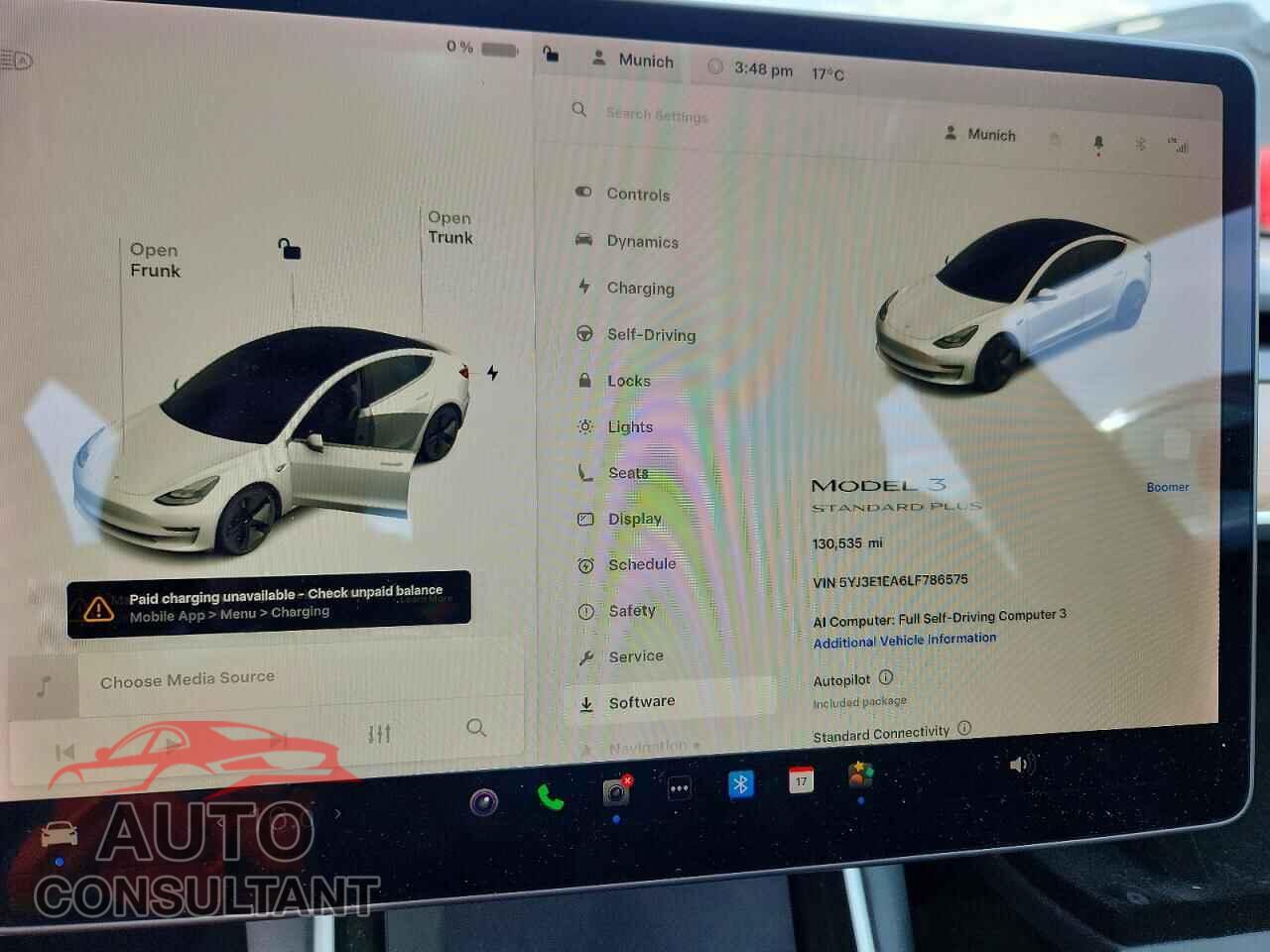 TESLA MODEL 3 2020 - 5YJ3E1EA6LF786575