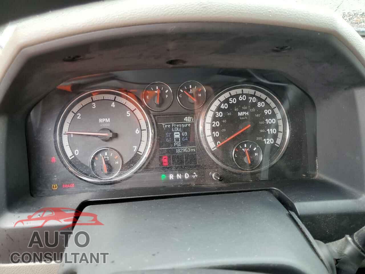 DODGE RAM 2500 2012 - 3C6TD5CT5CG113261