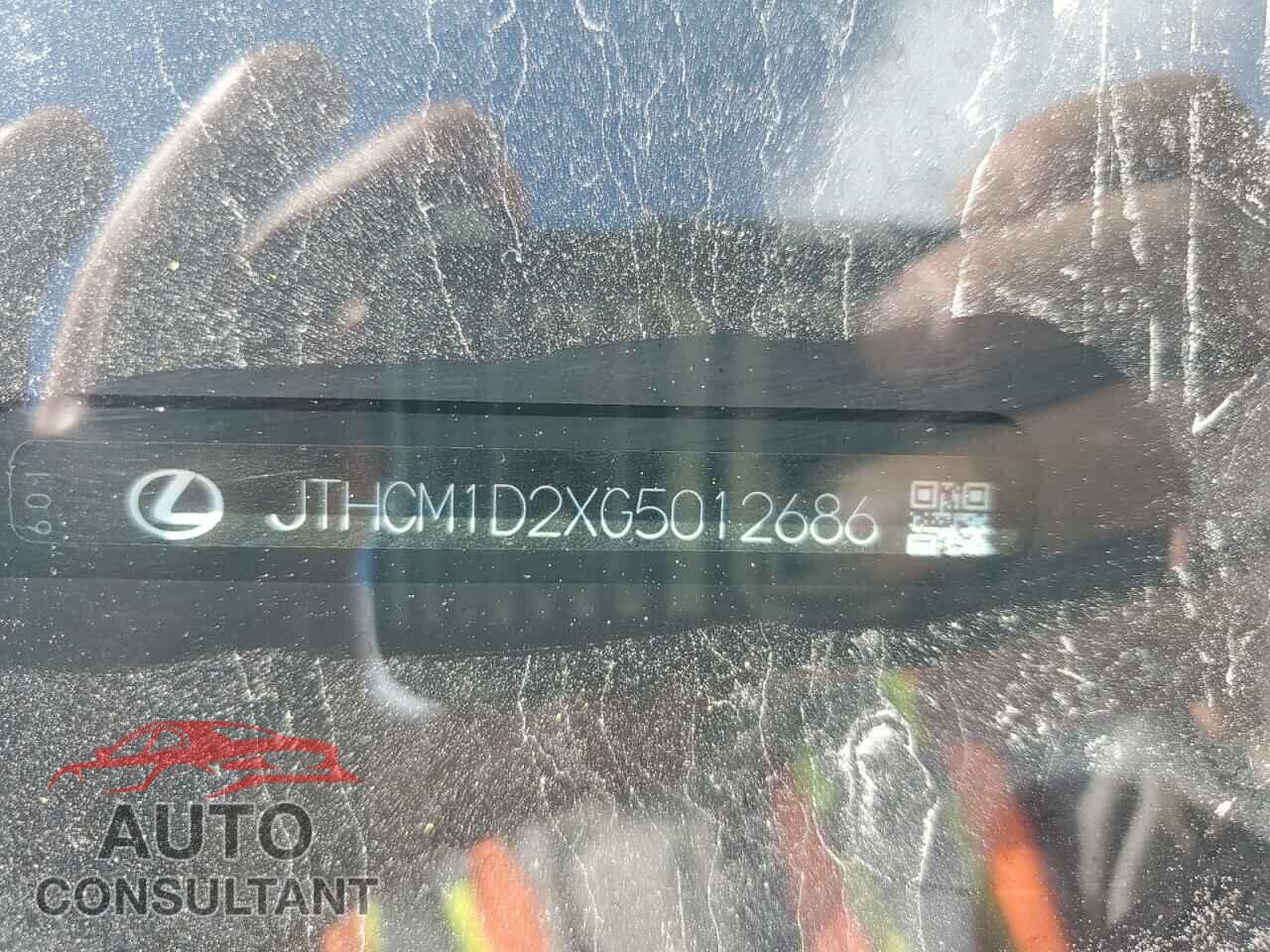 LEXUS IS 2016 - JTHCM1D2XG5012686