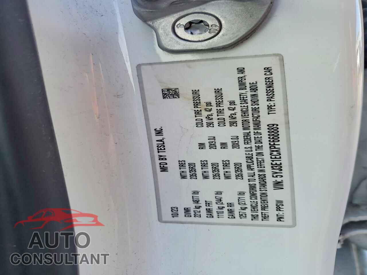 TESLA MODEL 3 2023 - 5YJ3E1ECXPF668889