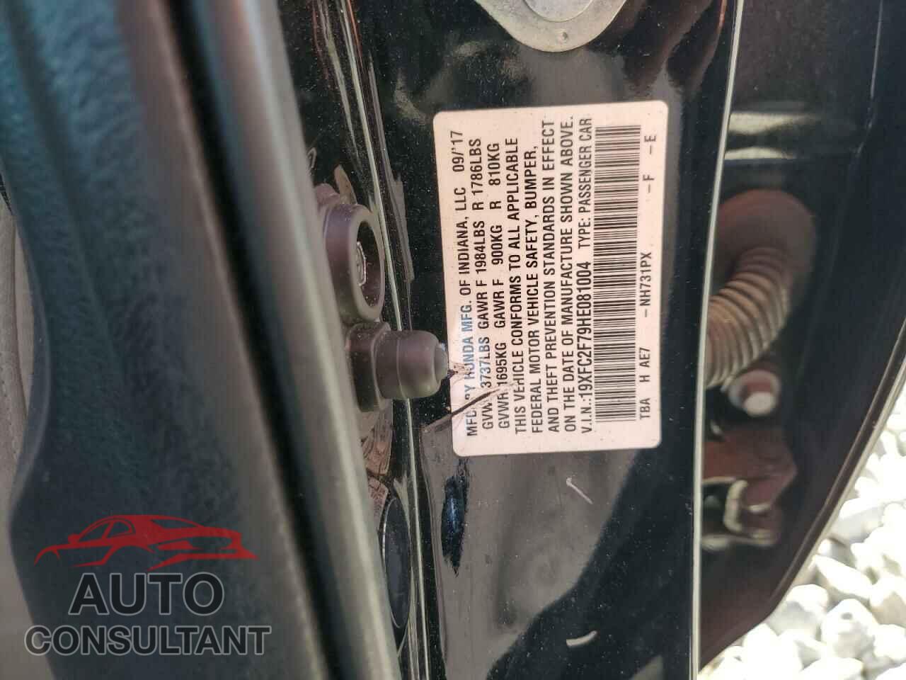 HONDA CIVIC 2017 - 19XFC2F79HE081004