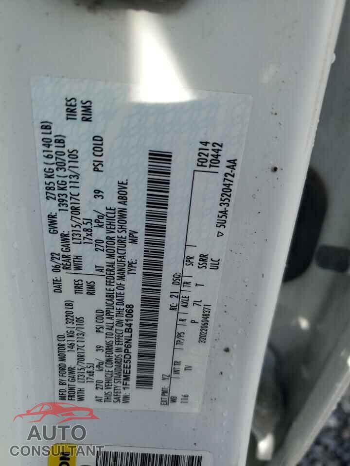 FORD BRONCO 2022 - 1FMEE5DP6NLB41068