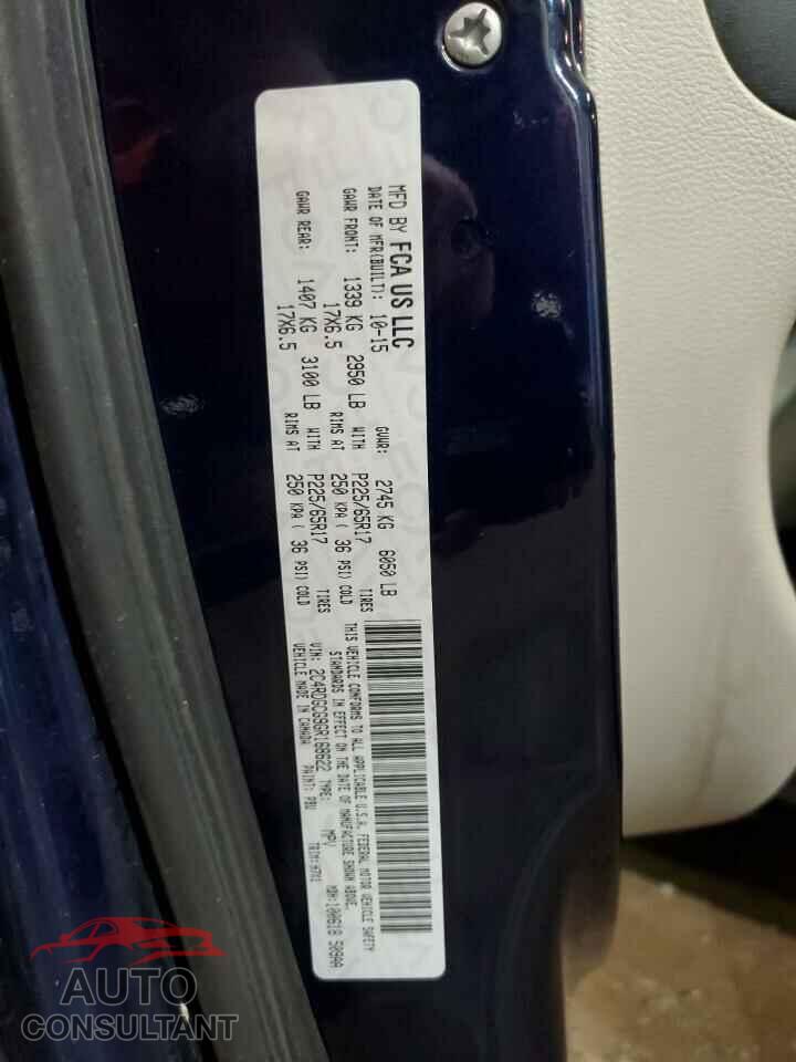 DODGE CARAVAN 2016 - 2C4RDGCG9GR168622