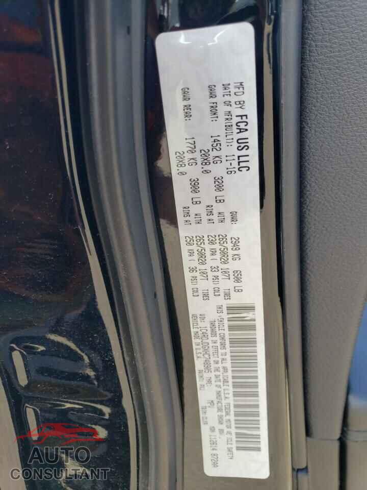 DODGE DURANGO 2017 - 1C4RDJDGXHC748905