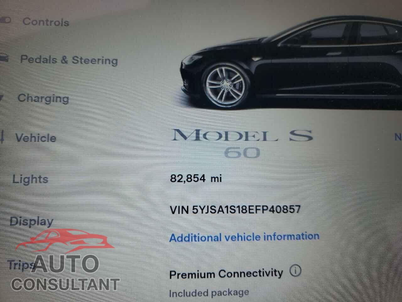 TESLA MODEL S 2014 - 5YJSA1S18EFP40857