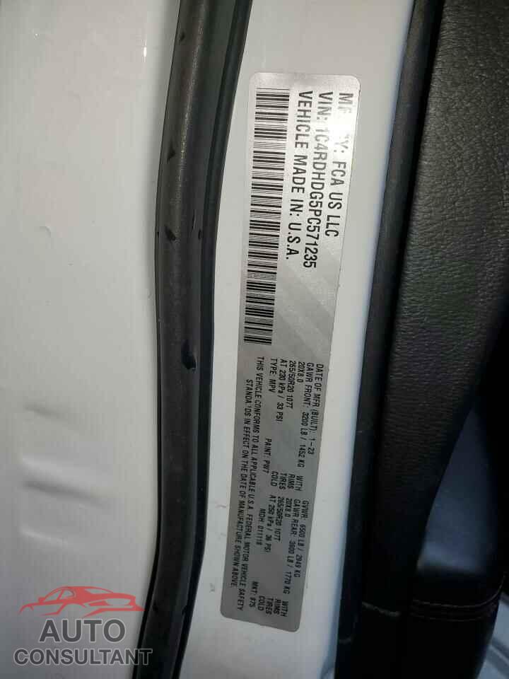 DODGE DURANGO 2023 - 1C4RDHDG5PC571235