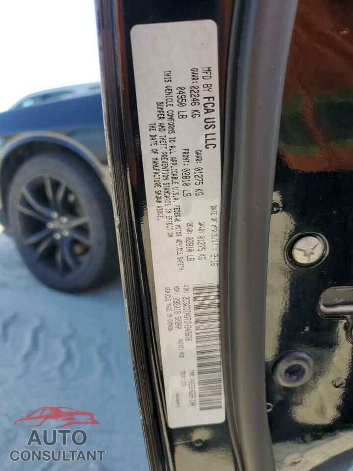 DODGE CHALLENGER 2016 - 2C3CDZAG7GH349636