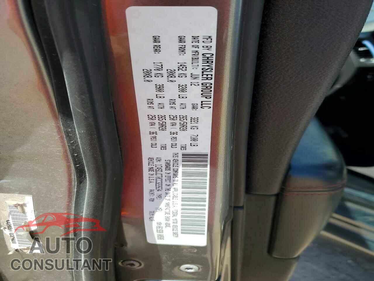DODGE DURANGO 2012 - 1C4SDJCT0CC322634