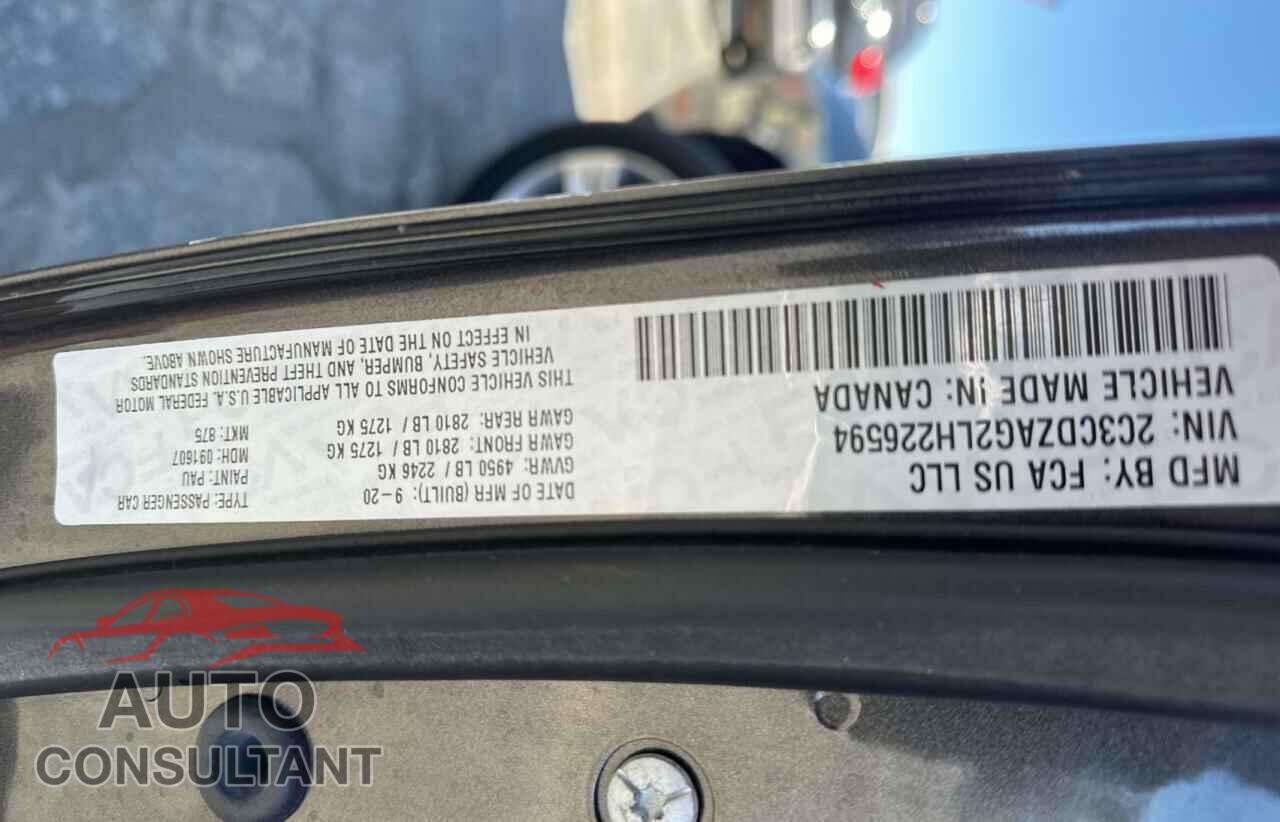 DODGE CHALLENGER 2020 - 2C3CDZAG2LH226594
