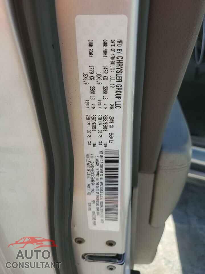 DODGE DURANGO 2013 - 1C4RDHAG3DC504634