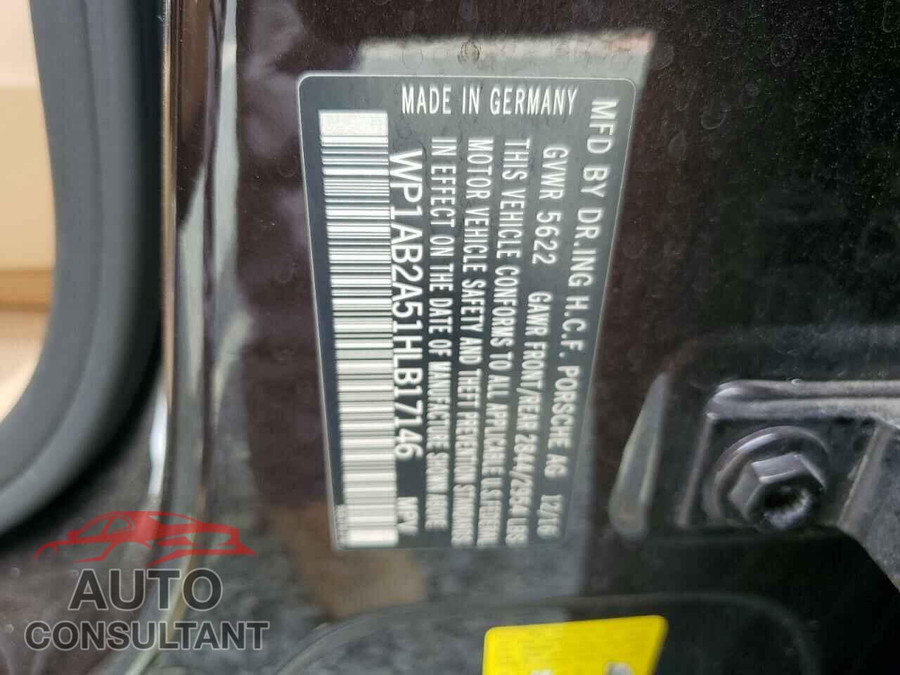 PORSCHE MACAN 2017 - WP1AB2A51HLB17146