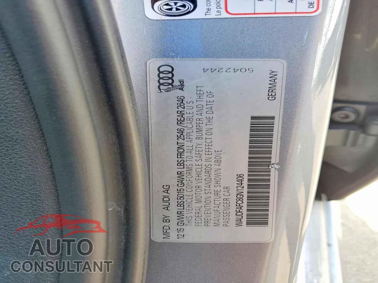 AUDI A6 2016 - WAUDFAFC8GN124406