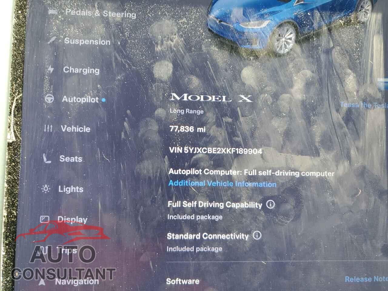 TESLA MODEL X 2019 - 5YJXCBE2XKF189904