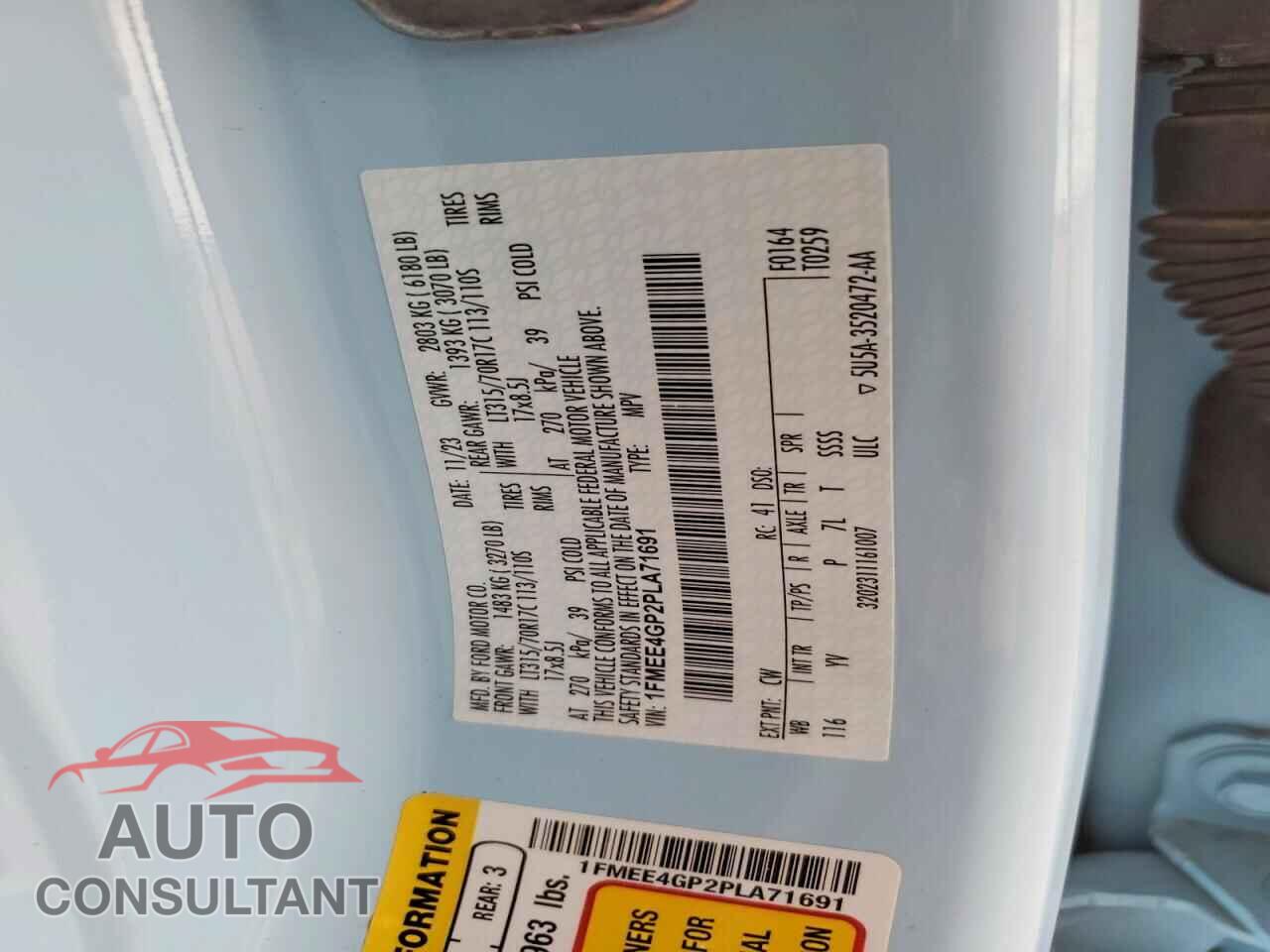 FORD BRONCO 2023 - 1FMEE4GP2PLA71691