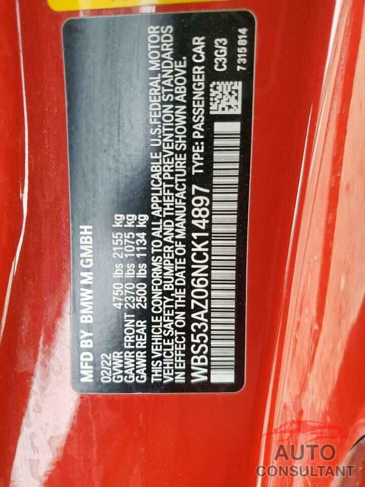 BMW M4 2022 - WBS53AZ06NCK14897