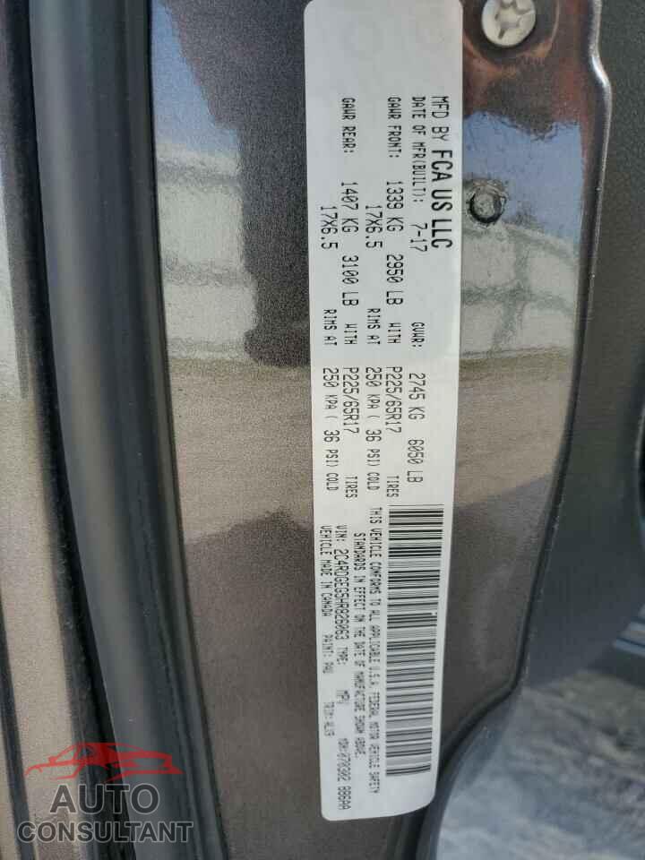 DODGE CARAVAN 2017 - 2C4RDGEG5HR826063