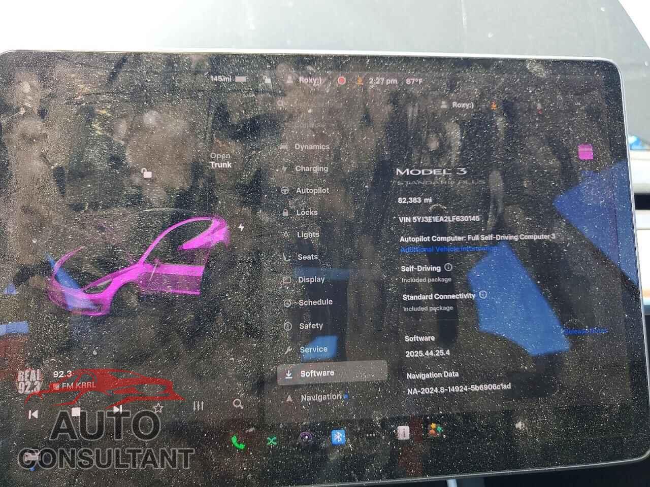 TESLA MODEL 3 2020 - 5YJ3E1EA2LF630145
