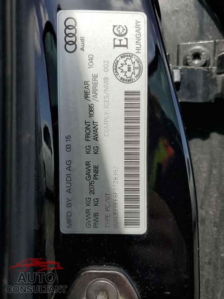 AUDI A3 2015 - WAUEFRFF6F1128392