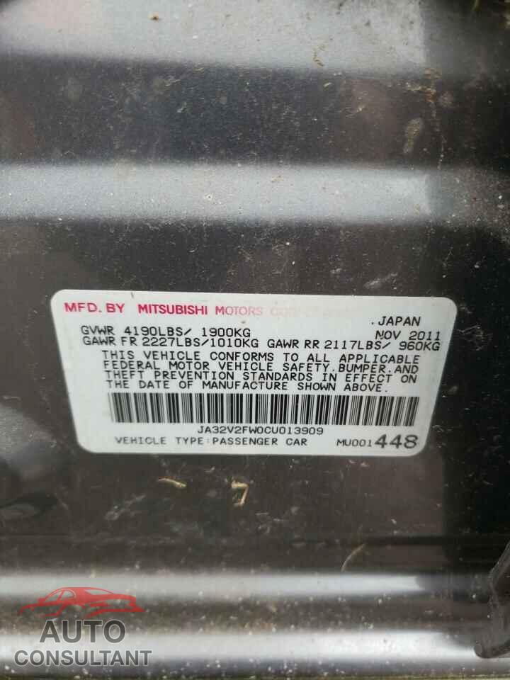 MITSUBISHI LANCER 2012 - JA32V2FW0CU013909