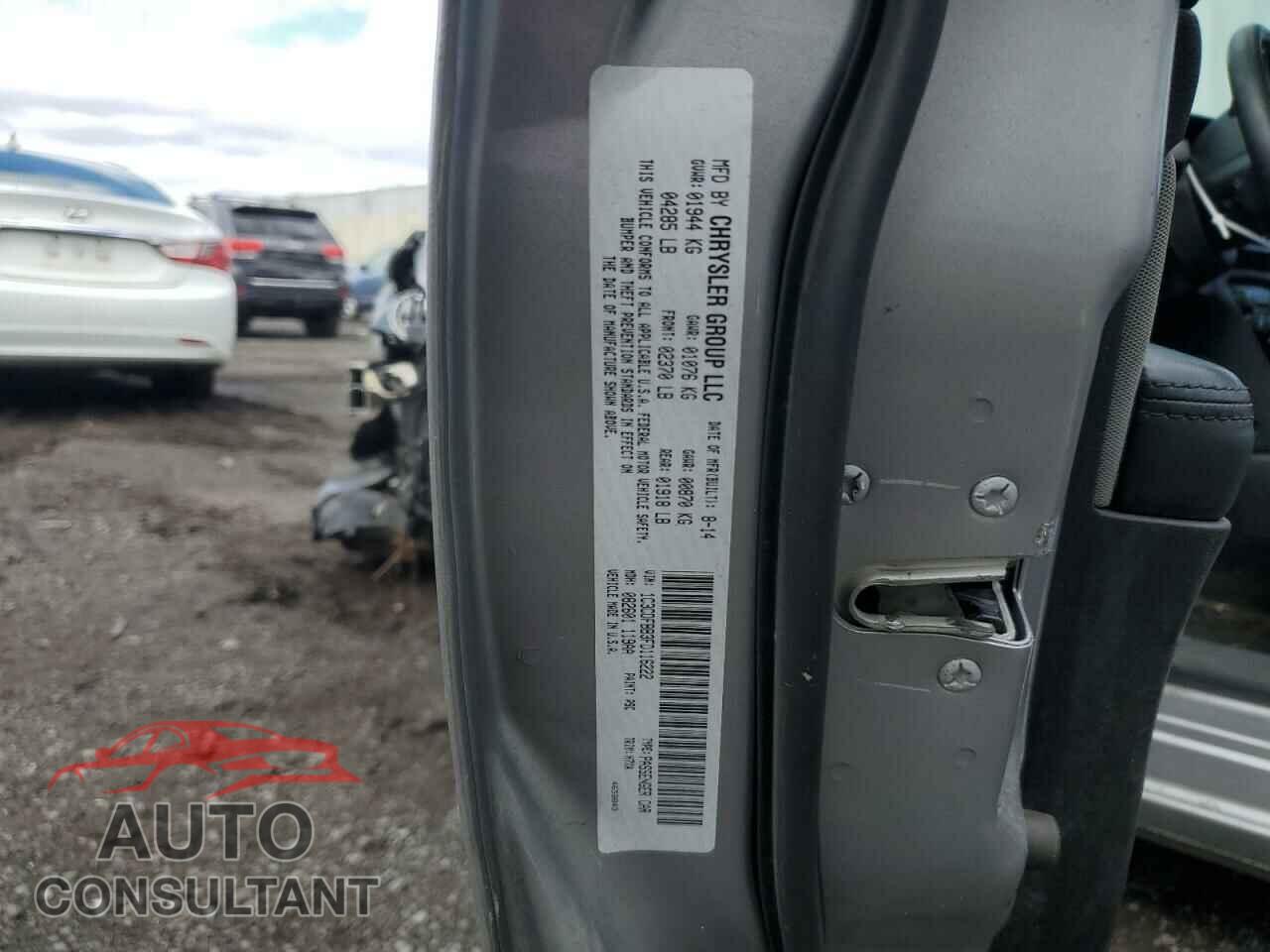 DODGE DART 2015 - 1C3CDFBB3FD116222