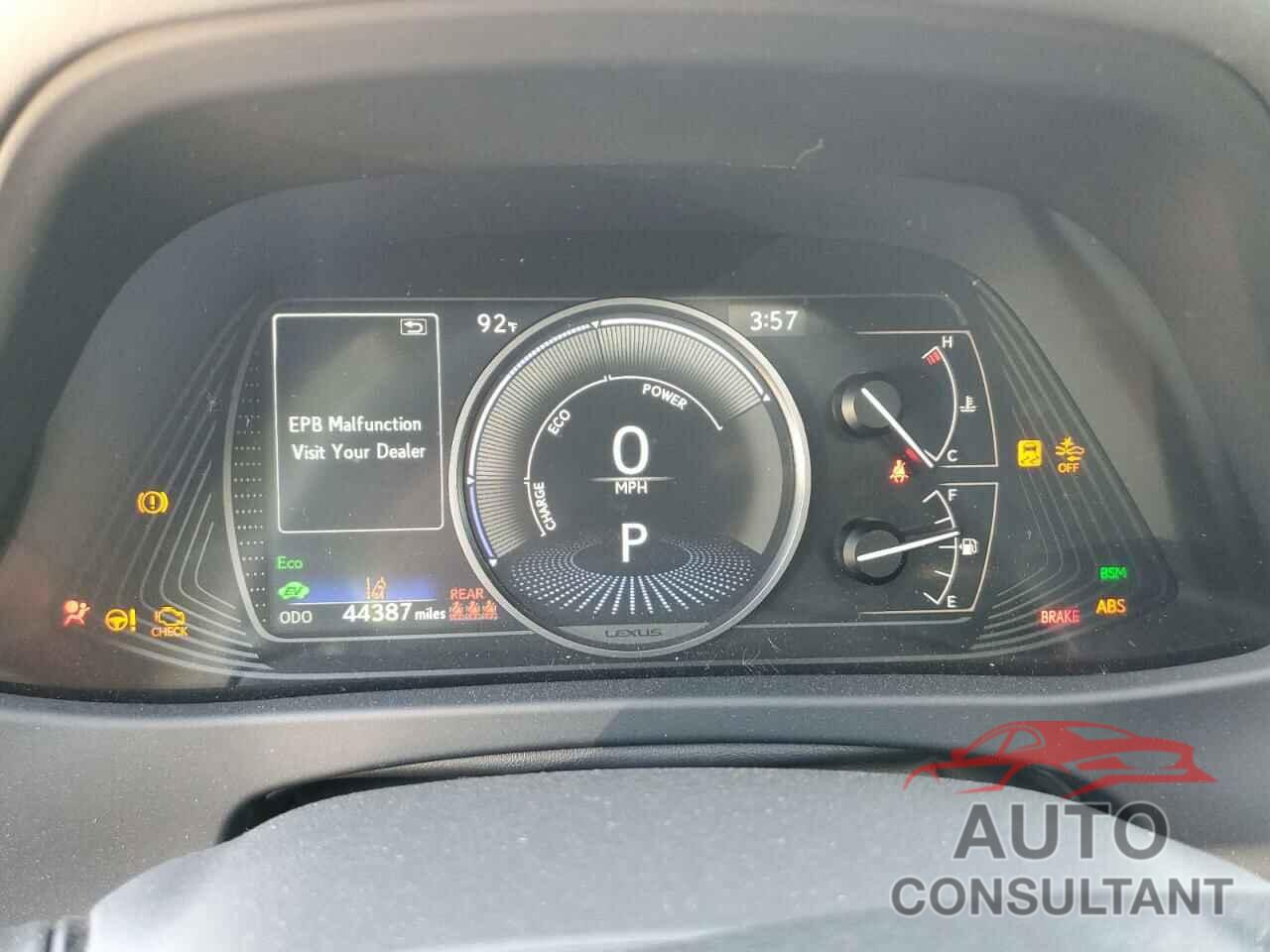 LEXUS UX 250H BA 2022 - JTHP9JBH7N2059750