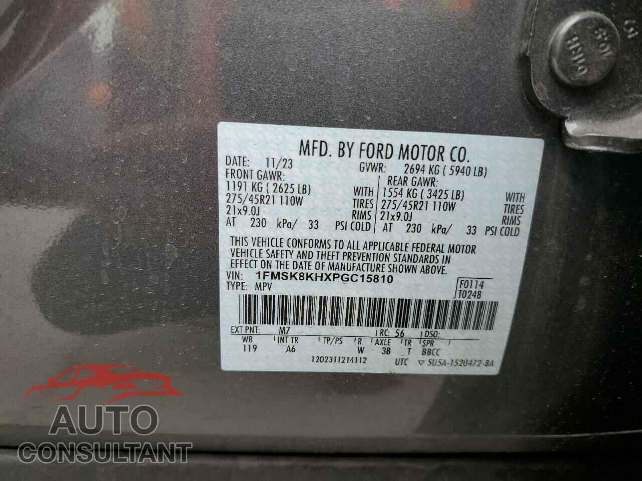 FORD EXPLORER 2023 - 1FMSK8KHXPGC15810